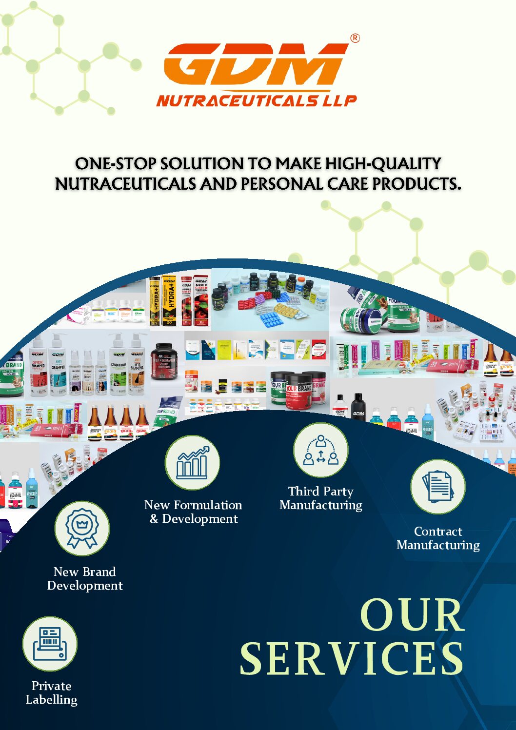 GDM Nutraceuticals product brochure cover
